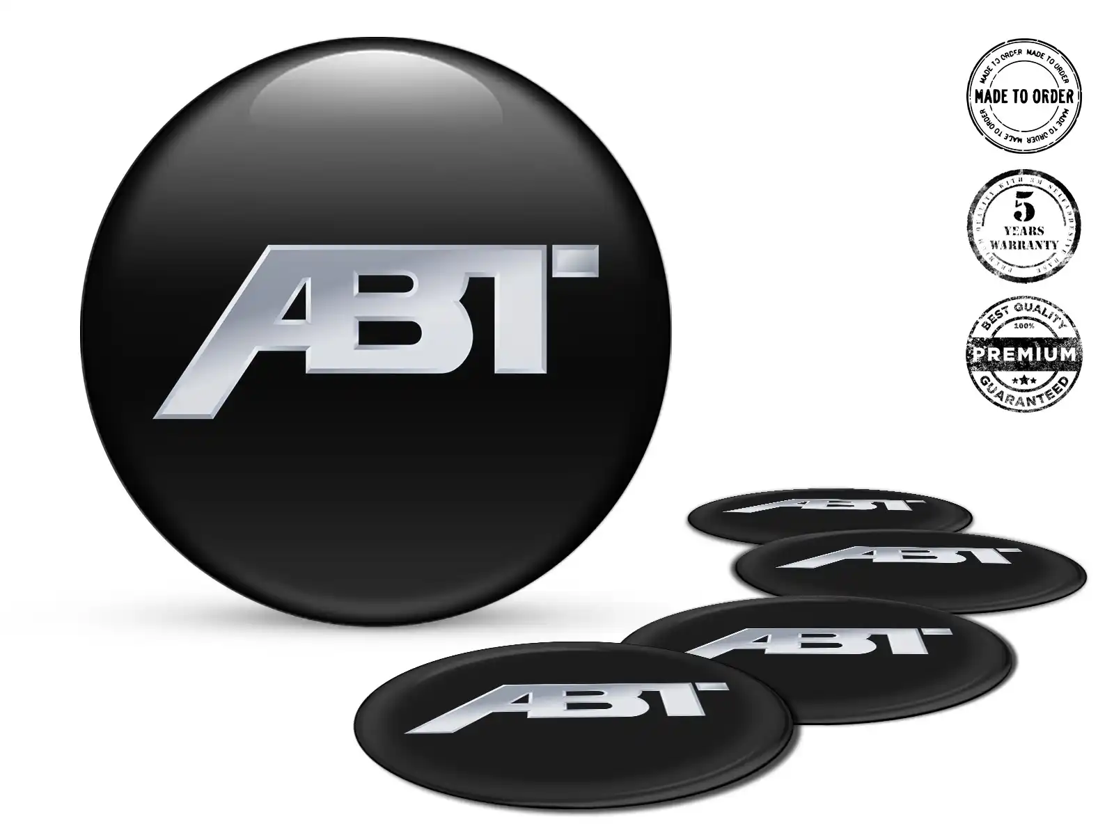ABT Édition Autocollants Roue Style Silicone de Luxe